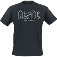 AC/DC T-Shirt 50 Years Logo History S to 5XL for Men black