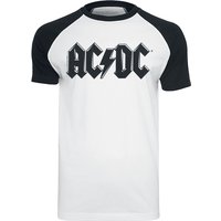 AC/DC T-Shirt Black Logo S to 3XL for Men white-black
