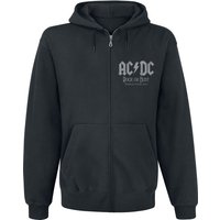 AC/DC Hooded zip World Tour 2015 S to 3XL for Men black