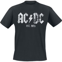 AC/DC T-Shirt Est, 1973 S to 5XL for Men black