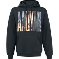 Aaliyah Hooded sweater Photo Logo S to XXL for Men black