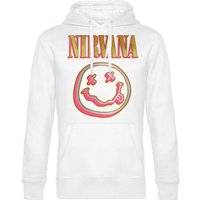 Nirvana Hooded sweater Coloured Logo M to XL for Men white