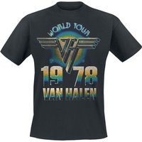 Van Halen T-Shirt World Tour '78 S to XXL for Men black
