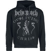 Behemoth Hooded sweater Living Christ Silver S to XXL for Men black