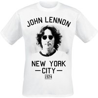 John Lennon T-Shirt NYC 1974 M to L for Men white