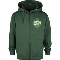 Dropkick Murphys Hooded zip Anchor Admat Green S to XXL for Men dark green